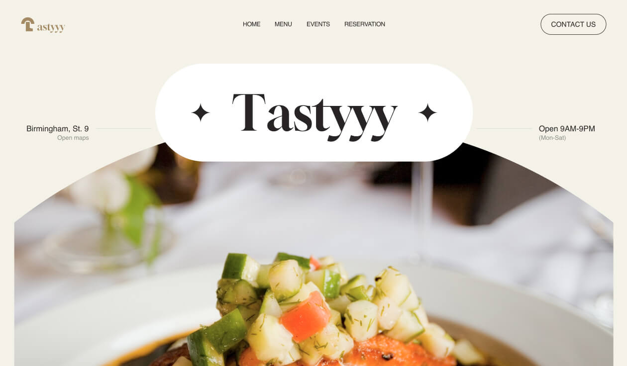 Restaurant website